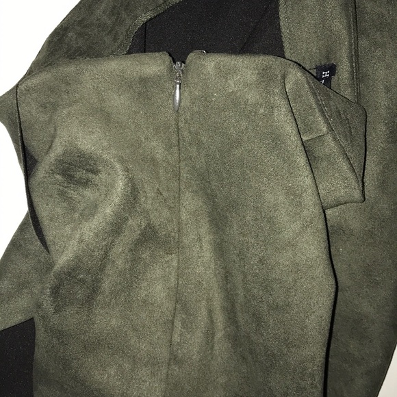HYFVE Olive Green Suede Envelope Skort - Picture 7 of 8